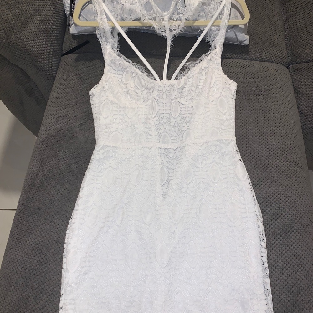 White Lace Dress - Picture 2 of 2
